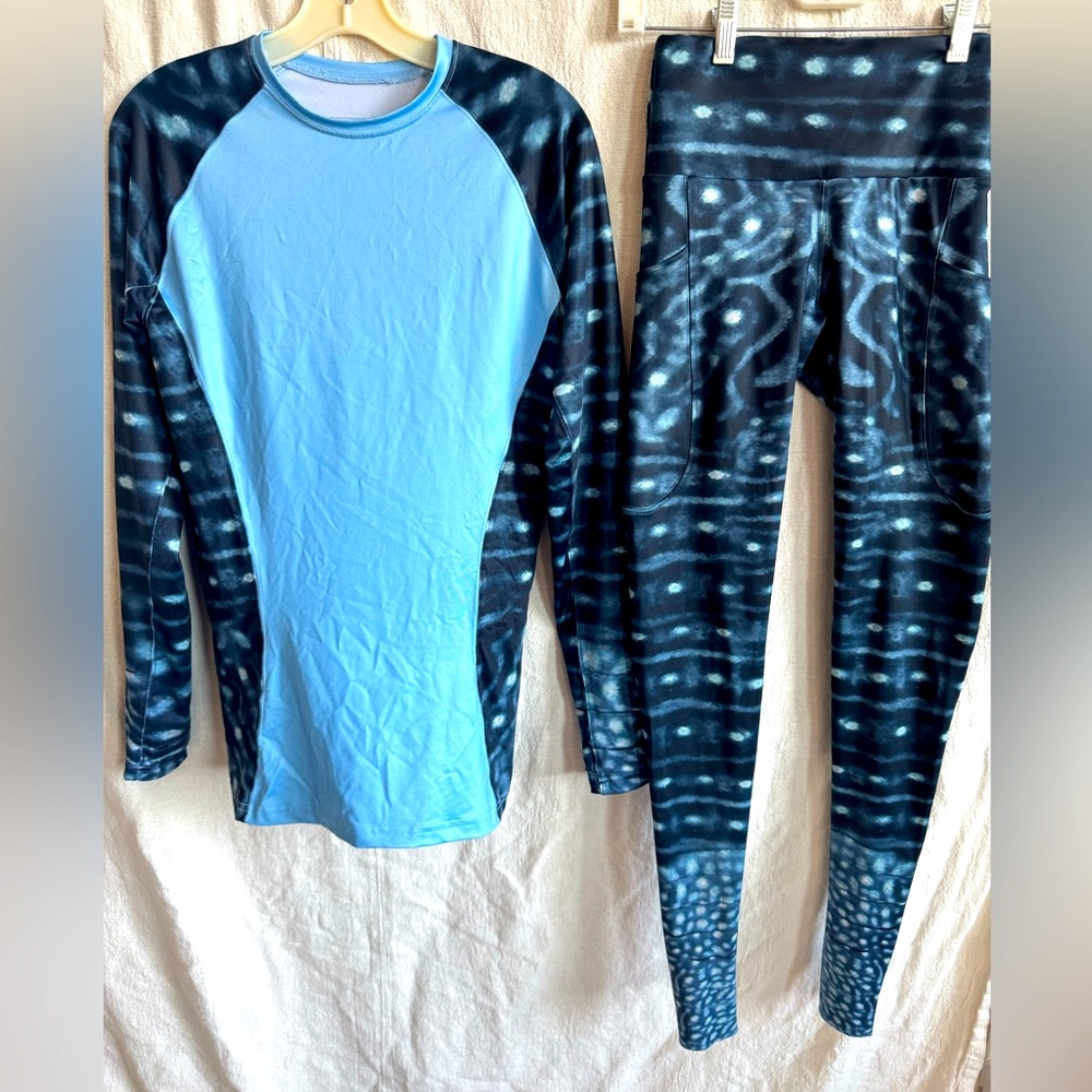 Waterlust whale shark leggings and matching top - a special find!